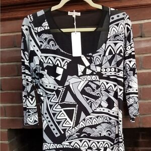 Zen_knits patterned dress.   